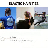 Daiiibabyyy  1pc Elastic sports ponytail anchor braid fried dough twisted hair rope sports headband, windproof and suitable for outdoor sport