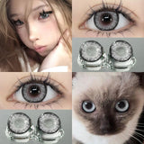 Daiiibabyyy  Graded 1pair Color Contact Lenses Diamond Series Softlens 14.4mm