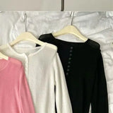 DAIIIBABYYY  -  Temperament Versatile Sunscreen Sweater Women's Niche Long-sleeved Thin Summer Top