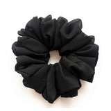 Daiiibabyyy  Big Size Chiffon Scrunchies For Muslim Women Custom Elastic Volumizing Oversized Neat stitching Malaysian Bunch Hair Tie