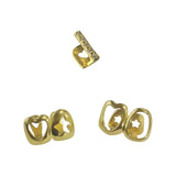 Daiiibabyyy  Hollowed-Out Heart Hip-Hop Style Teeth Accessory - Suitable For Both Men And Women. Ldeal Gift For Festivals And Parties.