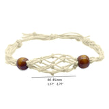 DAIIIBABYYY  -  Crystal Bracelet Holder Cage Cord for Crystal Quartz Bracelet Cord Empty Stone Holder DIY Bracelet Jewelry Making Holder
