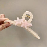 Daiiibabyyy  1pc Sweet Star Catching Charm Hair Clip, Back of Head Disc Hair Clip, Shark Clip, Simple Hair Accessories Hair Clip