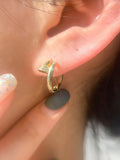 Daiiibabyyy  1 Pair Simple Ear Buckle for Women Fashion Copper Plated with Golded Design Hoop Earrings Fashion Jewelry Gifts