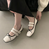 Daiiibabyyy 2024 Spring New Brand Women Flat Shoes Fashion Round Toe Flat Heel Ladies Casual Mary Jane Shoes Shallow Dress Ballerinas S