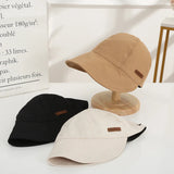 DAIIIBABYYY  -  Women's Foldable Sunhat Summer Outdoor Beach Fisherman Hat Sunscreen UV Protection Cap Adjustable Cotton Wide Brim Bucket Caps
