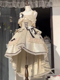 DAIIIBABYYY  -  Japan New Sweet Heavy Industry Black And White Dress Lolita Dress JSK Spring And Autumn Princess Lolita Skirt Fairy