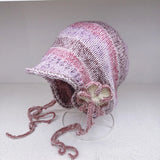 Daiiibabyyy  Crochet Knitted Ear Protection Hats For Women Winter Warm Beanies Caps Unisex Outdoor Ski Ear Protection Caps Ladies Cold Hat
