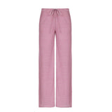 Daiiibabyyy  Casual Striped Pants Draped Floor-Length Women Autumn All-season Multiple Styles High Waist Tie Straight Comfortable Home Pants