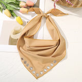 Daiiibabyyy  Fashion Solid Color Hair Scarf Turban Headabnds Women Bohemia Holiday Travel Headwear Hairwarps Hair Accessories Festival Gift