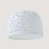 Daiiibabyyy  Women Breathable Mesh Cotton Hat Thin Solid Color Hollow Out Handmade Hat Versatile Fashion Crochet Cap for Spring Summer