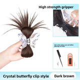 Daiiibabyyy  Lazy Style Chicken Feather Hair Clip Bun Wig High Ponytail Sexy Girl Chicken Nest Headband Hair Extension Chinese Origin