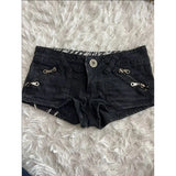 Daiiibabyyy  Y2k Black Women Shorts Vintage Street Fashion Hip Hop Graphic Printing Style Punk Goth Denim Shorts Gyaru Streetwear