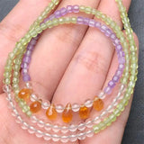 DAIIIBABYYY  -  2.5MM Natural Crystal Quartz Necklace Princess Chain Charms Handmade Fortune Energy Mineral Woman Jewelry Holiday Gift 1PCS