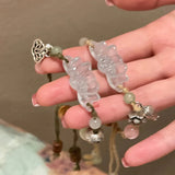 DAIIIBABYYY  -  Chinese Style Exquisite Carving Lotus Beads Bracelet for Woman Jewelry Gift Design Adjustable Bracelet Elegant Hand Accessories