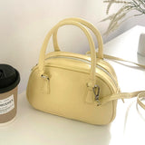 Daiiibabyyy  New PU Silver Polyester Crossbody Bag Small Square Bowling Purse Lightweight Durable Fashion Shoulder Bag for Daily Use