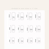 Daiiibabyyy  24pcs Detachable Long Water Pipe False Nails French Sparkling Rhinestone Nail Tips Full Cover Green Daisies Press on Nails DIY