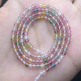 DAIIIBABYYY  -  2.5MM Natural Tourmaline Jewelry DIY Chain Bracelet Healing Bead Bracelet Special Women Man Christmas Gift 1Pcs