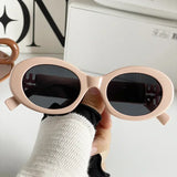 Daiiibabyyy  New Fashion Oval Sunglasses Women Men Trendy Cool Sun Glasses Ladies Street Shot Retro Premium Eyewears Gafas De Sol UV400