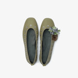 Daiiibabyyy  New Women Shoes Exquisite Rivet Flower Casual Shoes for Woman Fashion Square Head Ballet Flats Shoe Designer Shoes Zapatos Mujer