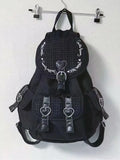 Daiiibabyyy  Y2k Letter Plaid Schoolmochila High Capacity Bag Lightweight Backpack Student Sac Femme 2026 Fashion Casual Bags for Woman