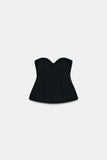 Daiiibabyyy  Woman Sexy Strapless Tops Lady Chic Off Shoulder Backless Girls Irregular Hem Street Fashion Tank 2026 Spring New Style Tops