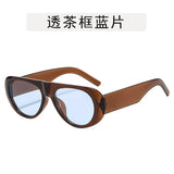 Daiiibabyyy  New Minimalist Small Frame Oval Sunglasses Ladies Outdoor Sun Shading Photography Sun Glasses Men Eyewear UV400 Eyeglasses