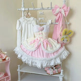 DAIIIBABYYY  -  Japan Anime Lolita Jsk Mini Dress Set Women Sweet Magic Ruffles Princess Cosplay Costumes Party Dresses Cute Dress