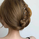 DAIIIBABYYY  -  8cm Long Plastic Hair Clips Hair Claw Crab for Girls and Women