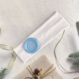 Daiiibabyyy  Summer Colorful Large Button Wave Point Hairband Korean Ins Y2K Retro Elastic Hairband Blogger Same Style Trendy Cool Hairband