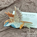 Daiiibabyyy  New Parrot Sparrow Pattern Hair Claw Acrylic Hair Accessories Grasping Clip Lifelike Birds Design Shark Clip for Women Girls
