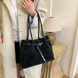 Daiiibabyyy  Retro Underarm Bag for Women, New Trendy Fashion, Casual Commuter Tote Bag, Large Capacity Shoulder Bag
