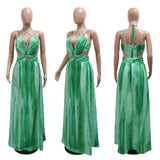 Daiiibabyyy  Elegant Dresses for Woman 2025 Summer New Spaghetti Strap Diamond Pleated Floor Length Ladies Birthday Party Dinner Vestidos Hot