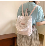 Daiiibabyyy  Women's Fashion Bag Sweet Lace Backpack Women's Small Backpack  Ladies' Backpack Lightweight Travel Backpack Kawaii Smalll Bag