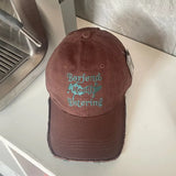 DAIIIBABYYY  -  Punk Letters Embroidery Street Baseball Cap For Men Women Solid Color Snapback Sun Caps Soft Cotton Hip Hop Dad Trucker Hats