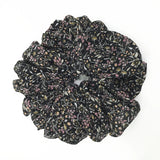 DAIIIBABYYY  -  Large Hair Band Elastic Chiffon Scrunchies Floral Print Malaysian Bunch Hair Tie Oversized Volumizing Malaysian Rubber Band