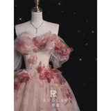 Daiiibabyyy  Off-Shoulder Light Wedding Dress New Fairy Style Going Out Dress Main Dress Adult Ceremony Wedding Super Fairy Dress Skirt