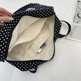 Daiiibabyyy  Ladies' Shoulder Bags Simple Solid Color Versatile Japanese Anime Kpop Tote Bag Large Capacity Luxury Brand New Handbag For Girl