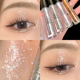 Daiiibabyyy Shimmer and Shiny Waterproof Liquid Glitter Eyeshadow Highlighter Eyeliner Makeup Metallic Glitter Eye Beauty Party Makeup Tools