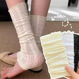 DAIIIBABYYY  -  Ballet Style Lace Leggings Mesh Leg Warmers Women Girls Kawaii Lolita Socks Boot Cuffs Summer Thin Socks Knitted Sleeve Cover