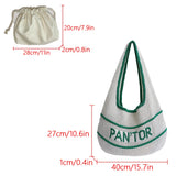 Daiiibabyyy  New Casual Versatile Lazy Style Striped Knitted Tote Bag Large Capacity Underarm Bag Personalized Women's Bag