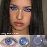 Daiiibabyyy  1 Pair Cosmetic Color Lens Korea Cosplay Big Eyes Contact Lens Diameter Large Pink Lens