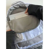 Daiiibabyyy  Striped Star Mochilas Mujer Large Capacity Mochila Japan Korean Style Bag Student School Backpack New Simple Bags for Woman