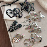 DAIIIBABYYY  -  New Retro Colorful Polka Dot Star Hair Clips for Girls Kids Korean Y2k Sweet Cute Girl Hairpin BB Clip Hair Accessories