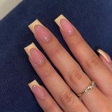 DAIIIBABYYY  -  24 PCs Short French Minimalist Nails with 1 Jelly and 1 Nail File