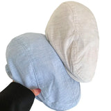 Daiiibabyyy  Japanese Cotton Linen Beret - Summer Lightweight Face Slimming Newsboy Cap for Women Casual Daily