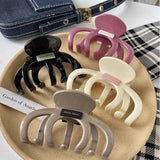 DAIIIBABYYY  -  Large Crab Hair Claw Clips Women Girls Plastic Acrylic Ponytail Holder Hair Clamps Barrettes Hairpins Hair Accessories Fashion