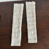DAIIIBABYYY  -  Women Lace Lolita Half Finger SleevesThin Pleated Mesh Summer Sunsreen Cute Bones Cross Gloves Armband Punk Y2K Flexible