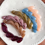 DAIIIBABYYY  -  Korean Simple Banana Clip High Ponytail Claw Clip Ponytail Holder Women Girls Barrettes Headwear Hair Accessories Braiding Tools