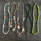 Daiiibabyyy  Goth Harajuku Acrylic Beaded Colorful Bow Star Pendant Choker Necklace Women Aesthetic Y2K Charm EMO 2000s Jewelry Accessories